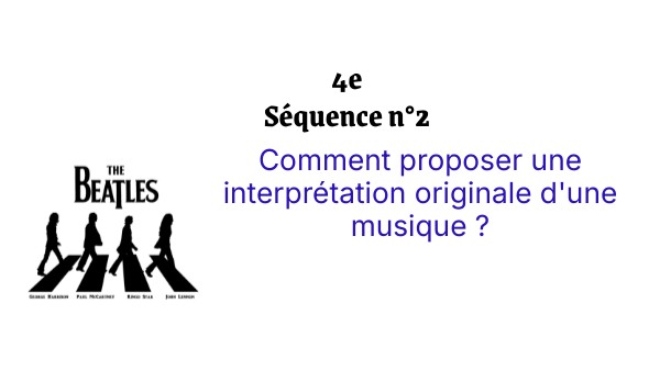 Séquence 2 4E | Genially