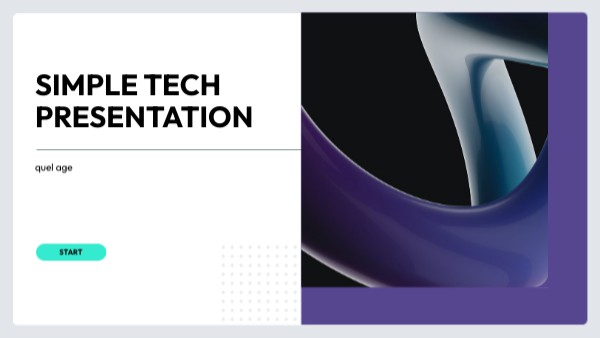 Présentation tech simple | Genially