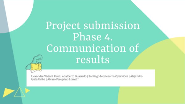 Project submission | Phase 4. Communication of results | Genially