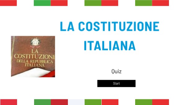 La Costituzione Italiana