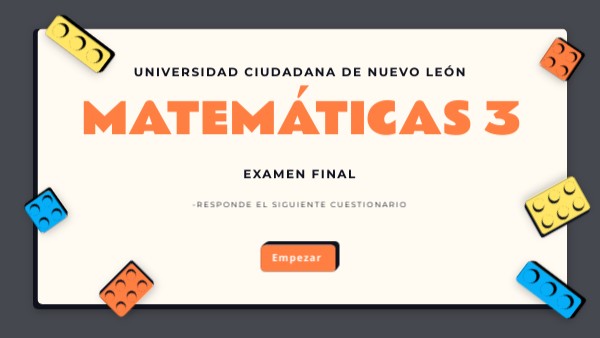 Examen Final Matemáticas III