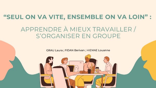 Seul on va vite, ensemble on va loin