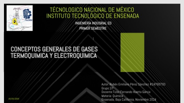 Termoquimica y electroquimica