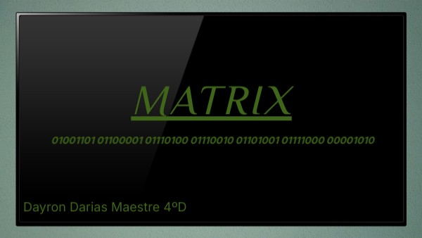 MATRIX | Genially