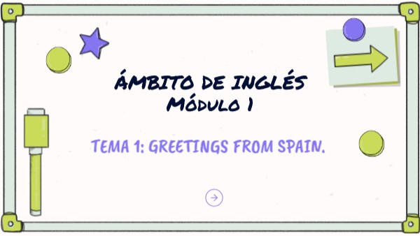 TEMA 1 INGLES