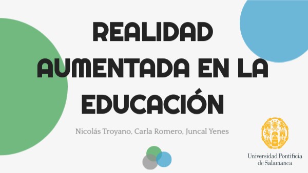 PRESENTACIÓN RA EDUCACIÓN | Genially