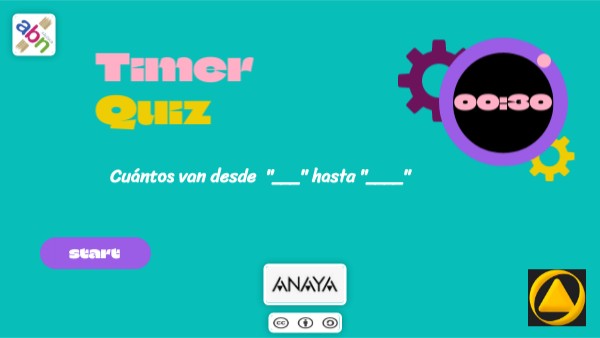 Copia - Timer Quiz Sobre los primeros números. ABN | Genially