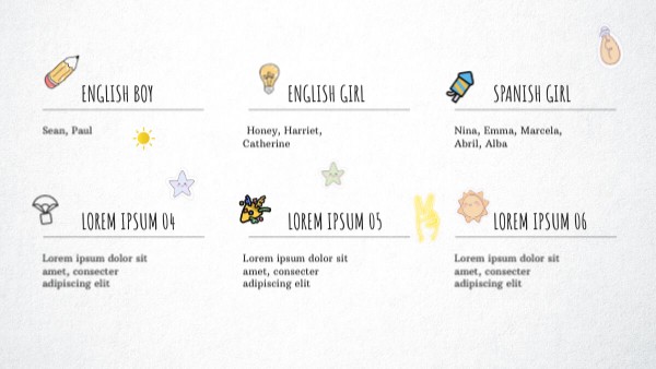 Children's names
