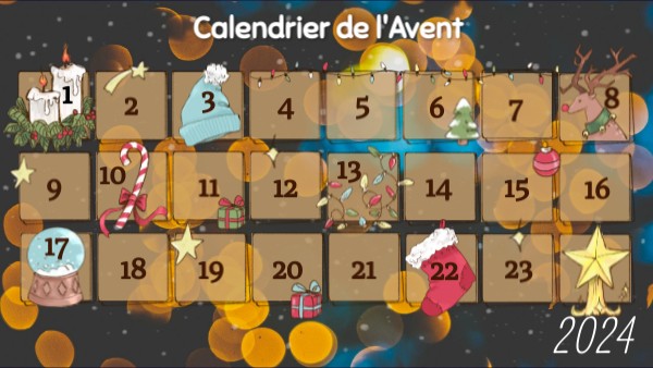 Calendrier de l'Avent CE1-CE2