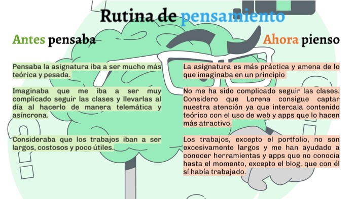 Antes pensaba, ahora pienso | Genially
