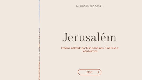 Roteiro - Jerusalém