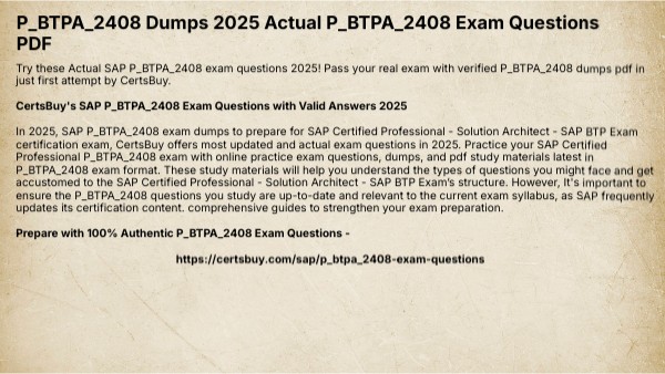 P BTPA 2408 Dumps 2025 Actual P BTPA 2408 Exam Questions PDF P BTPA 2408 Dumps 2025 Actual P BTPA 2408 Exam Questions PDF