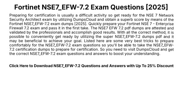 Fortinet NSE7 EFW 7 2 Exam Questions 2025 Fortinet NSE7 EFW 7 2 Exam Questions 2025