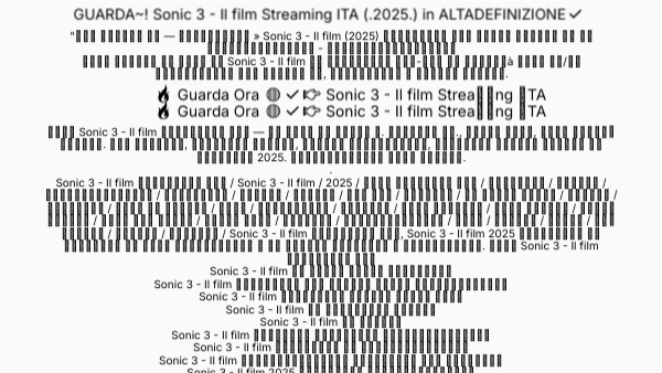 GUARDA~! Sonic 3 - Il film Streaming ITA (.2025.) in ALTADEFINIZIONE