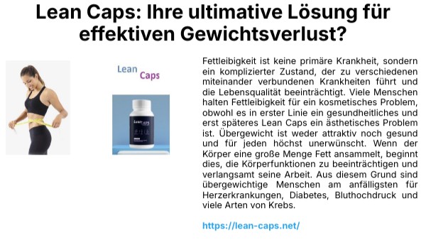 Lean Caps
