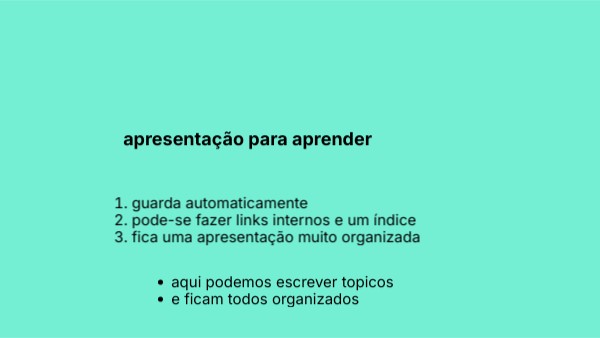 Apresentação Para Aprender Genially