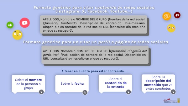 (UNE-ISO) MODELO GENÉRICO PARA CITAR REDES SOCIALES | Genially