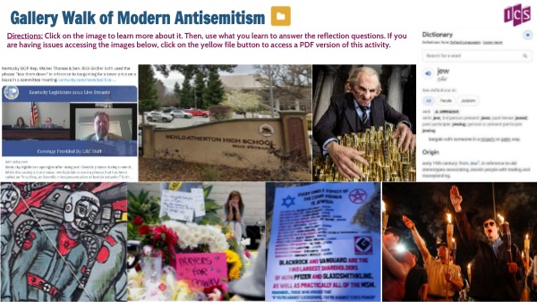 TAM VERSION: Digital Gallery Walk of Modern Antisemitism | Genially