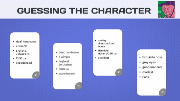 gUessING the character | Genially