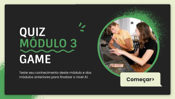 Jogo Nível A1 Portugues - modulo 3