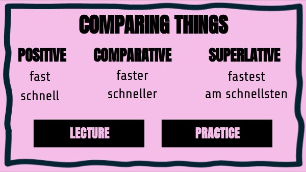 LECTURE COMPARING THINGS | Genially