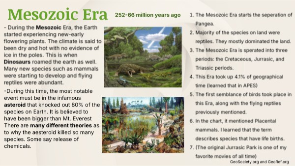 Mesozoic Era | Genially