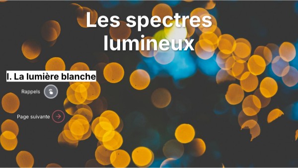 Les spectres lumineux | Genially