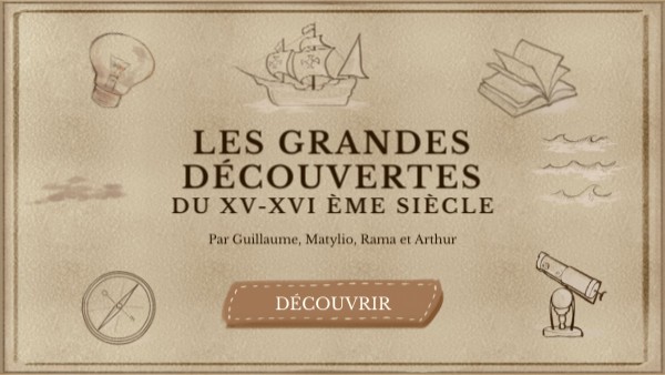 Les Grandes découvertes | Genially