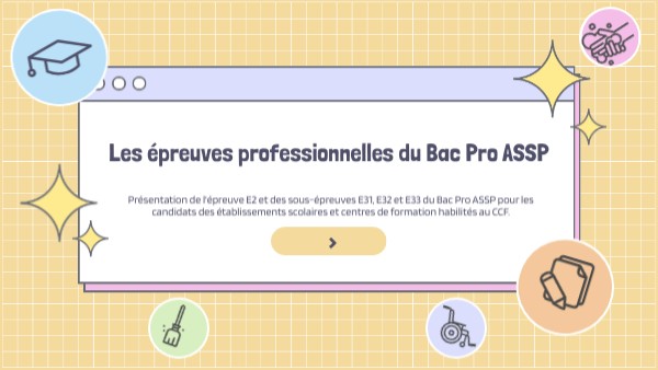 Epreuve E33 Bac Pro Assp view.genially.com