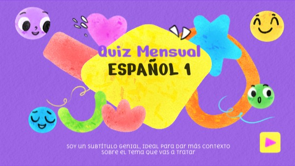 ESPAÑOL 1 | Genially