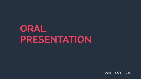 Oral presentation | Genially