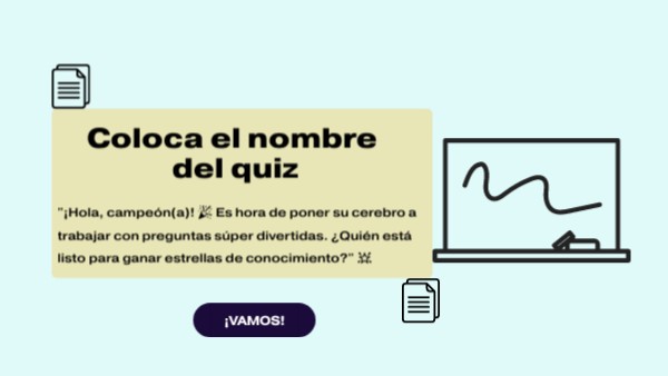 Quiz plantilla 7 | Genially