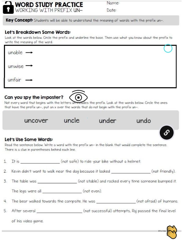 Word Study Un | Genially