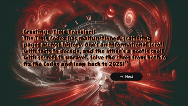 "Escape the Time Codex" | Genially
