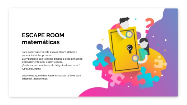 Escape room matemático