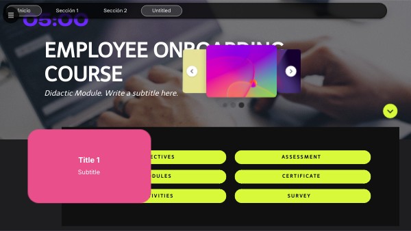 EMPLOYEE ONBOARDING COURSE | Genially