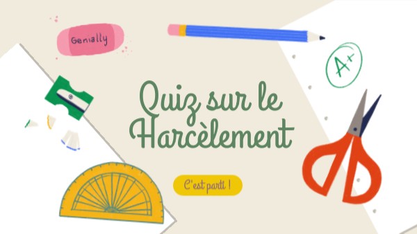 Quiz sur le Harcèlement | Genially