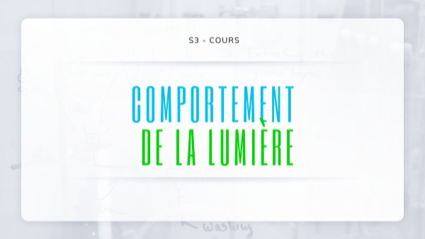 CAP - S3 - Optique | Genially