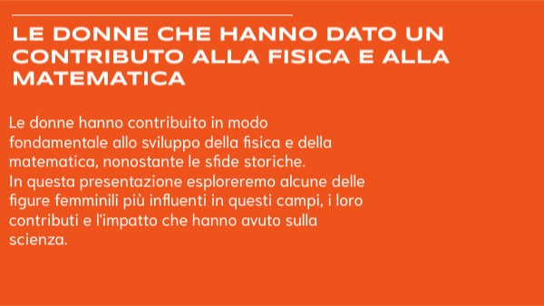 Le Donne che hanno dato un Contributo alla Fisica e alla Matematica ...