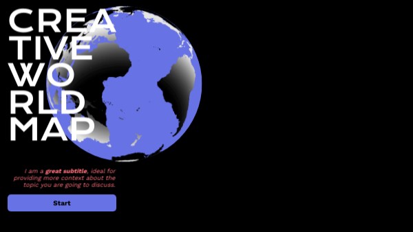 Mapa Mundo Criativo | Genially