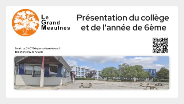 Copie - Portes ouvertes | Genially