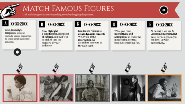 Match Famous Figures | Genially