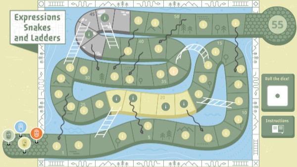 Expressions Snakes and Ladders | Genially