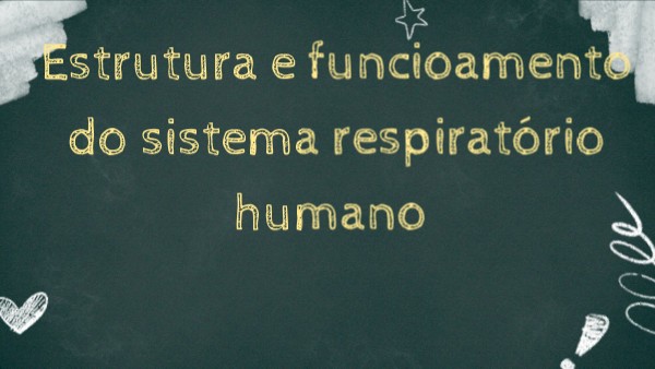 Estrutura e funcioamento do sistema respiratório humano | Genially