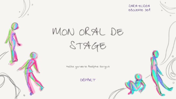 Oral de stage Sara-Eliséa | Genially