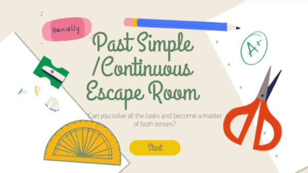 Past Simple/Continuous Escape Room