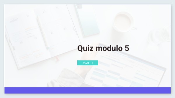 Quiz modulo 5 | Genially
