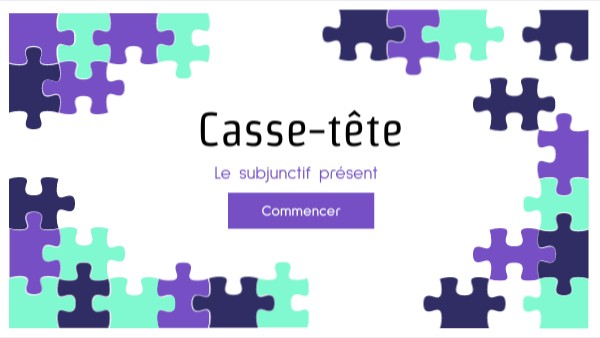 Casse-tête Subjonctif