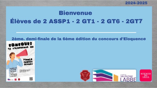 2ème demi-finale mars 2025 | Genially