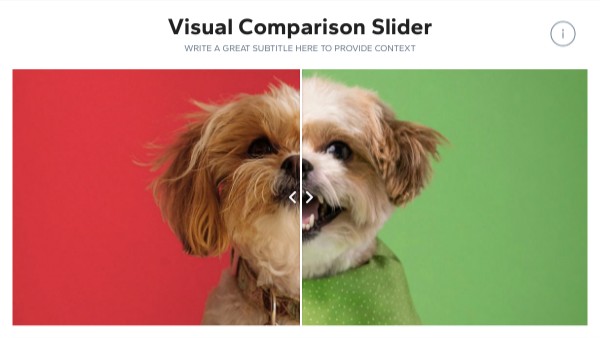 Visual Comparison Slider | Genially